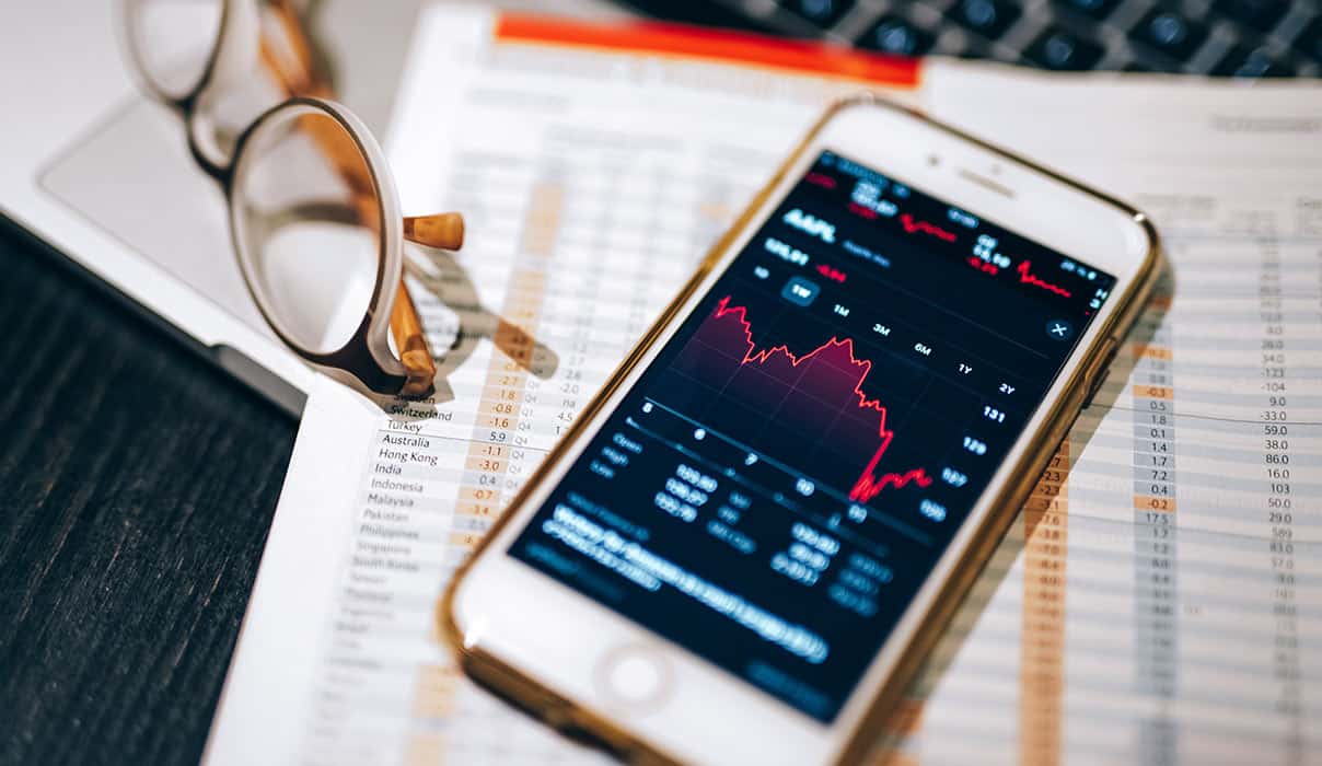 Stocks on Phone Stocks on Phone
